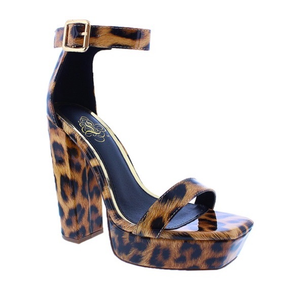 Liliana Shoes - Liliana Brown Black Leopard print Heels